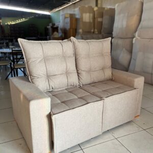 Sofá Retrátil e Reclinável Grécia 1,60 m Prime 67 - Cappuccino