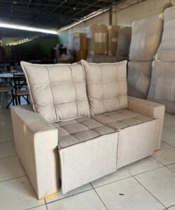 Sofá Retrátil e Reclinável Grécia 1,60 m Prime 67 - Cappuccino
