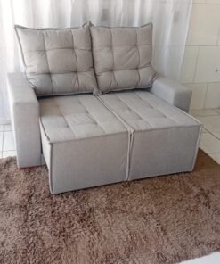 Sofá Retrátil e Reclinável Grécia 1,60 m Prime 68 - Cinza