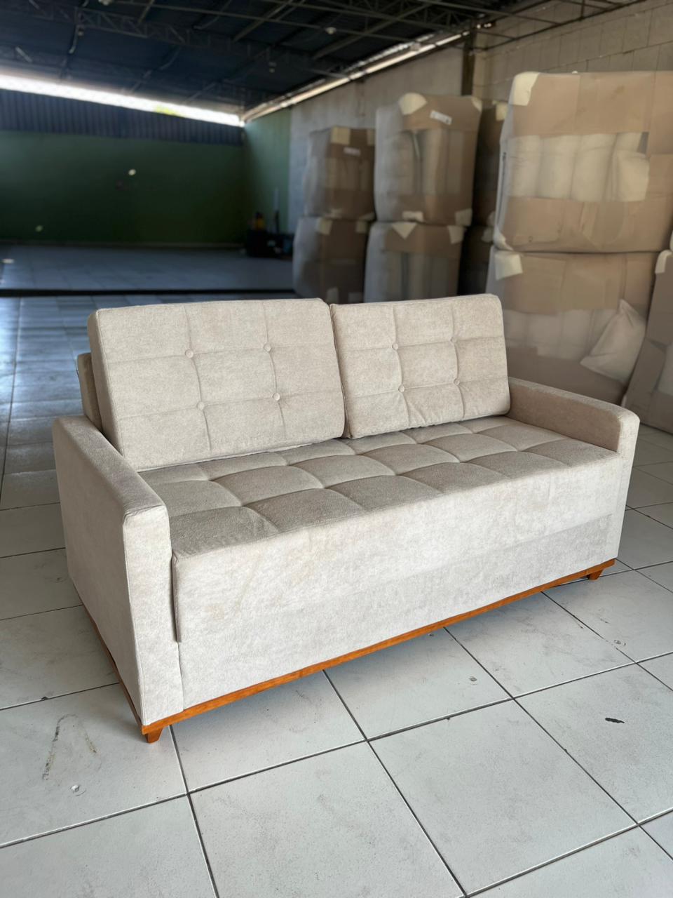 Sofá Living Áustria 1,70 m Master 49 - Bege