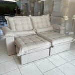 Sofá Retrátil e Reclinável Maldivas 2,30 m Prime 67 - Cappuccino