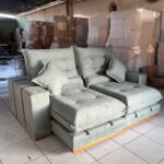Sofá Retrátil e Reclinável Mônaco 2,30 m Master 51 - Menta