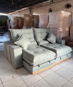 Sofá Retrátil e Reclinável Mônaco 2,30 m Master 51 - Menta