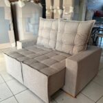 Sofá Retrátil e Reclinável Grécia 1,40 m Prime 67 - Cappuccino