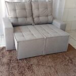 Sofá Retrátil e Reclinável Grécia 1,40 m Prime 68 - Cinza
